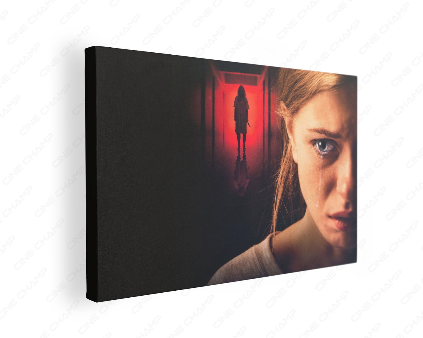 Behind You inspired canvas gallery wrap wall art for modern home, office, and movie room decor