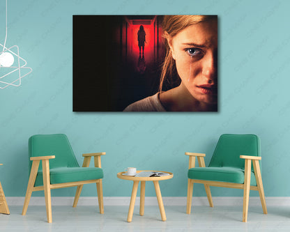 Behind You inspired canvas wall art displayed in a modern living room setting