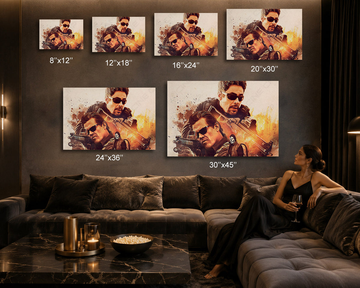 Benicio Del Toro Sicario Wall Art