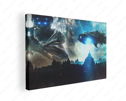 Beyond Skyline Canvas Print Gallery Wrap - Sci-Fi Movie Wall Art