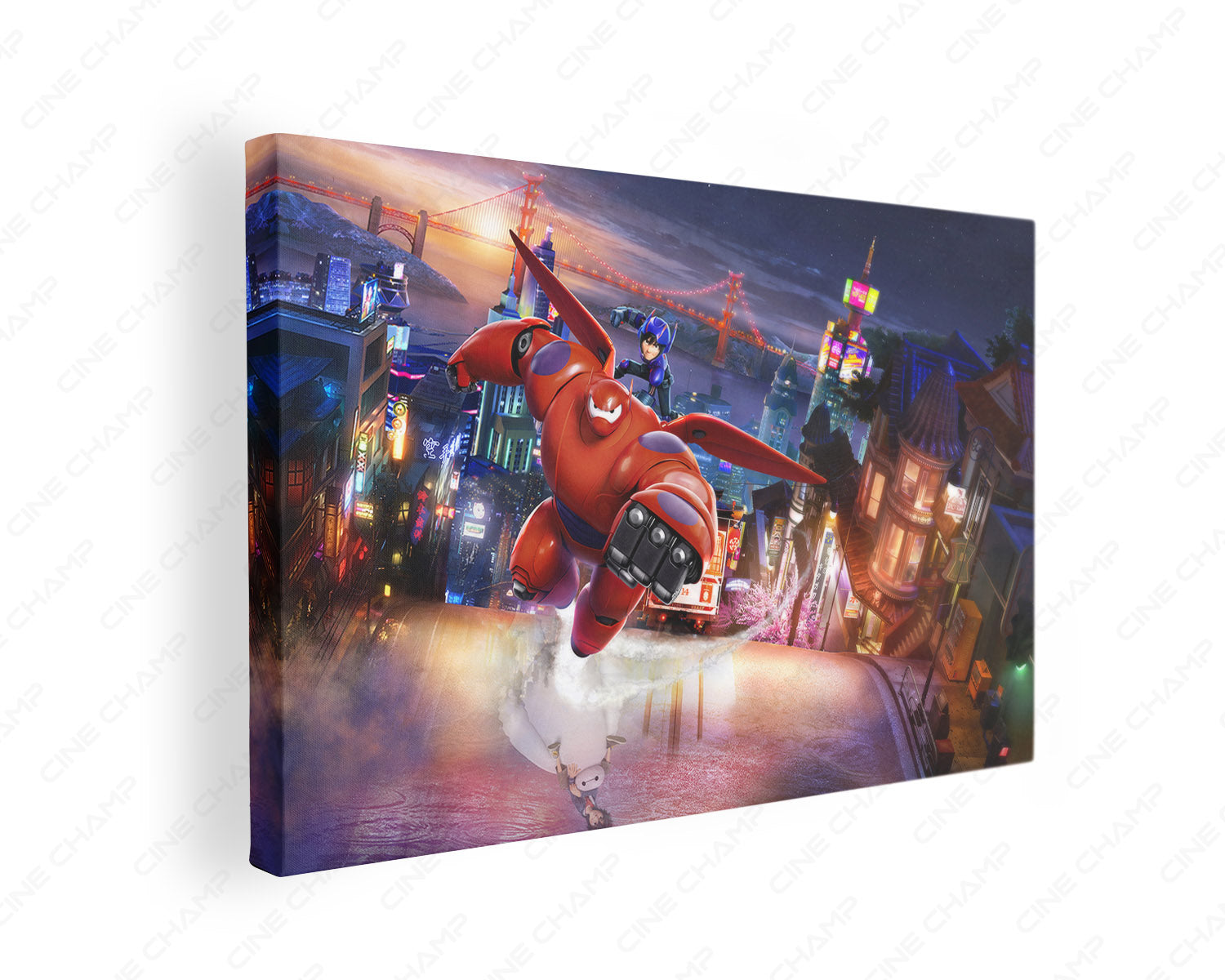 Big Hero 6 Canvas Print Gallery Wrap Animated Superhero Movie Wall Art