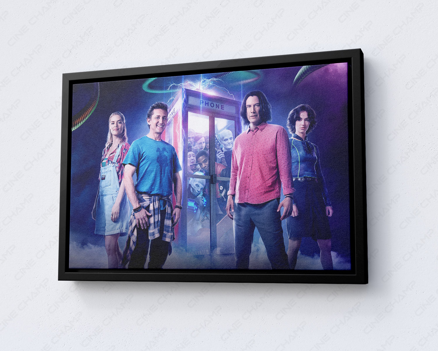 Bill & Ted Face the Music Canvas Print with Black Floating Frame
