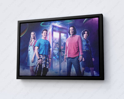 Bill & Ted Face the Music Canvas Print with Black Floating Frame
