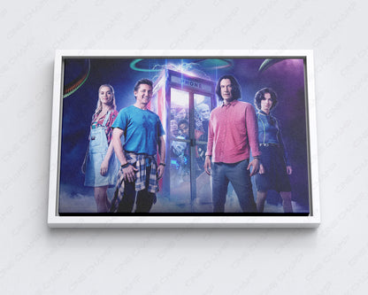 Bill & Ted Face the Music Canvas Print with White Floating Frame
