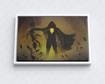 Black Adam canvas for gaming room