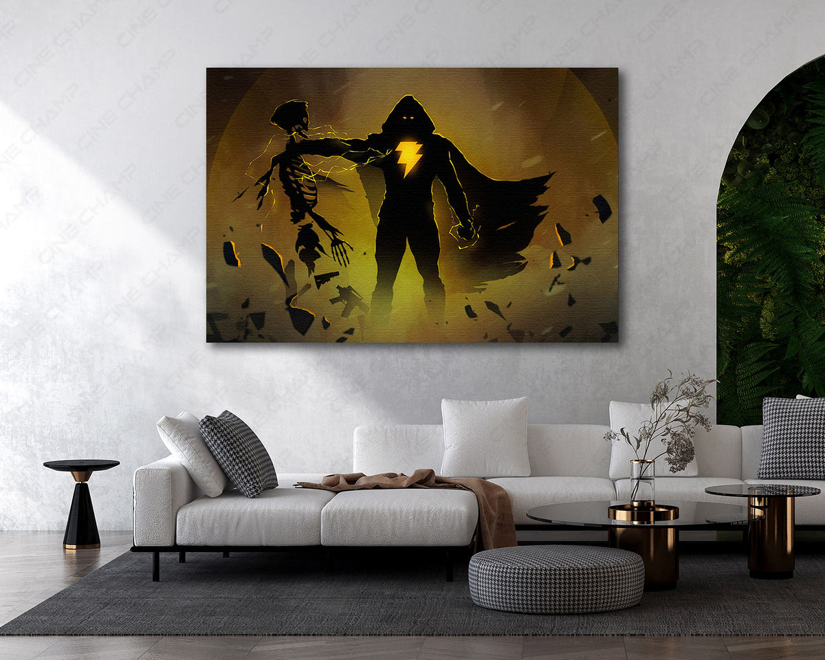 Black Adam quote canvas print
