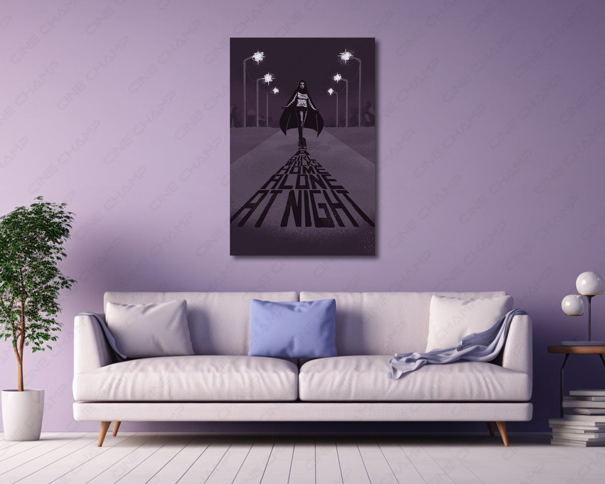 Black And White Vampire Movie Canvas