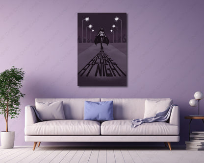 Black And White Vampire Movie Canvas