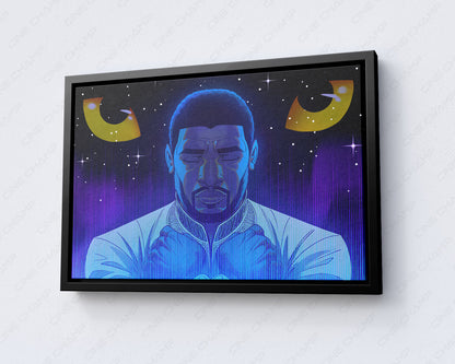 Black Panther Illustrated Movie Canvas