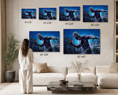 Black Panther Warrior Wall Art
