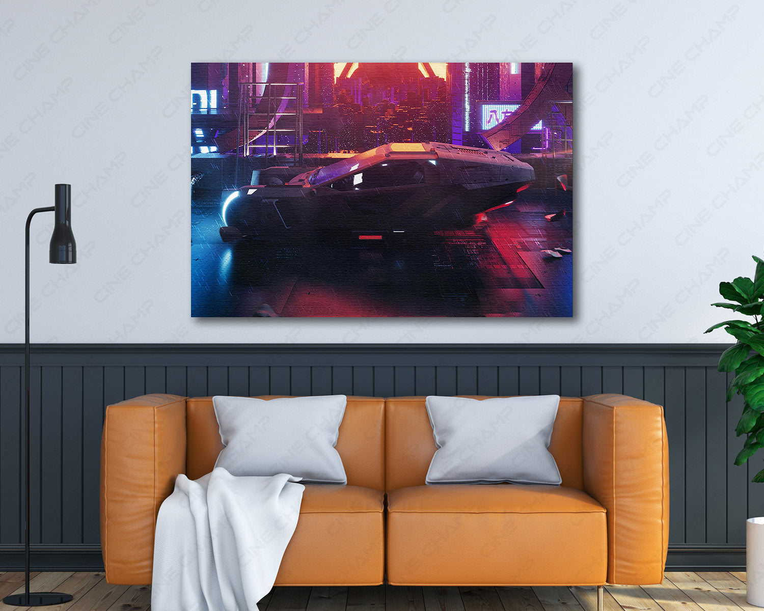 Blade Runner 2049 Action Movie Canvas Wall Art Displayed in a Modern Living Room