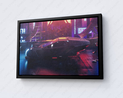 Blade Runner 2049 Action Movie Canvas Wall Art with Black Floating Frame