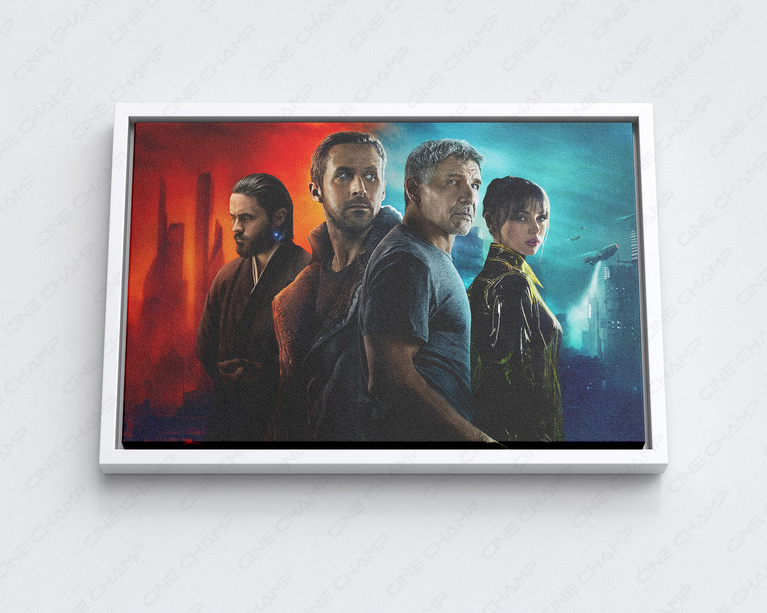 Blade Runner 2049 Canvas Print with White Floating Frame