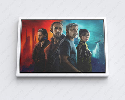 Blade Runner 2049 Canvas Print with White Floating Frame