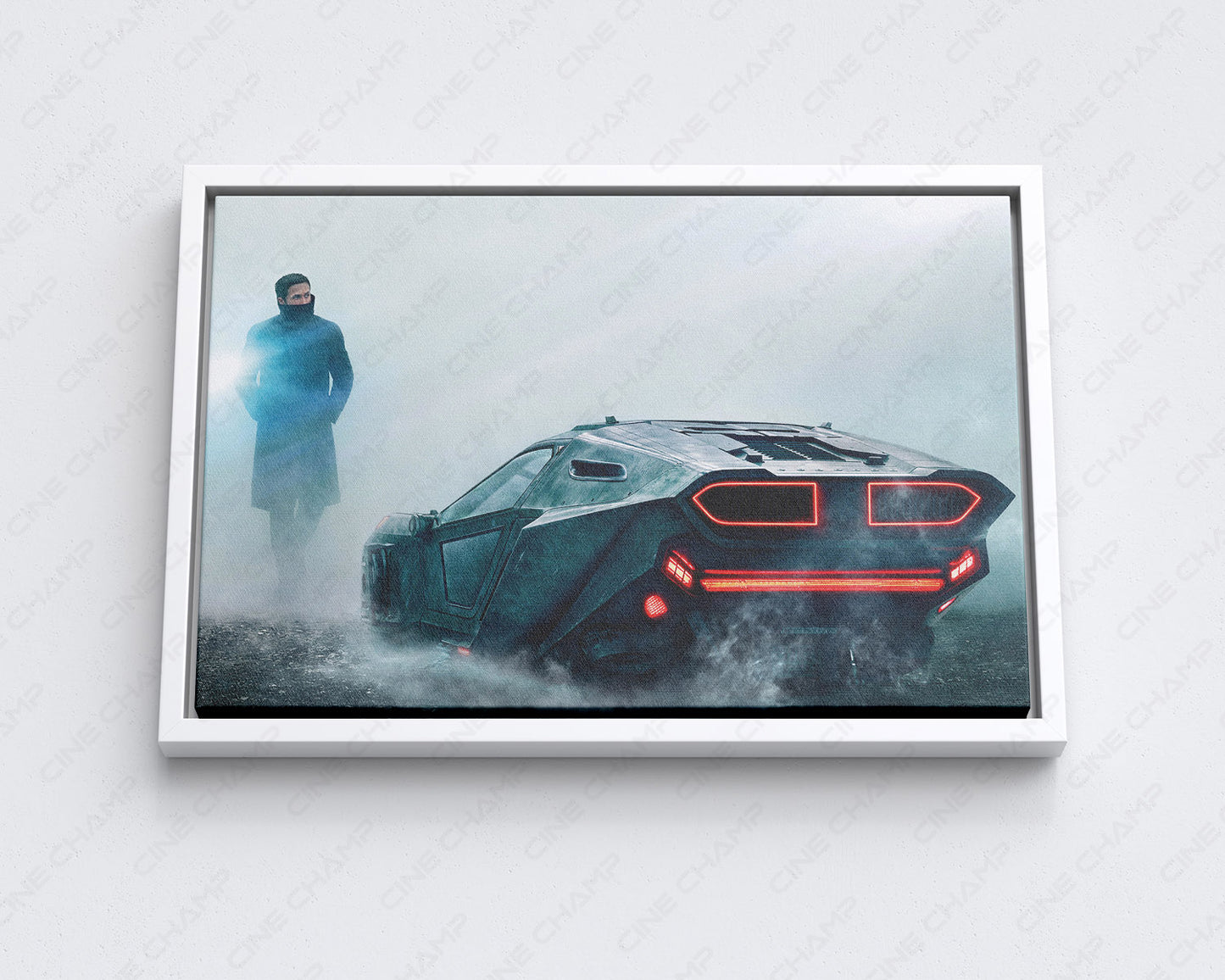 Blade Runner 2049 Canvas Wall Art with White Floating Frame