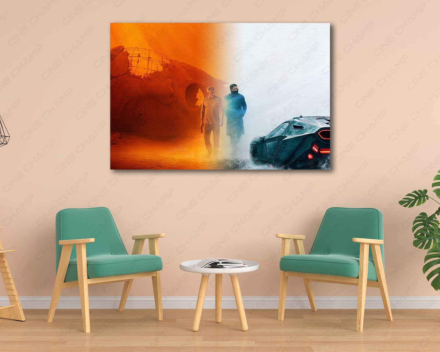 Blade Runner 2049 Sci Fi Movie Decor in a Luxury Living Room Interior