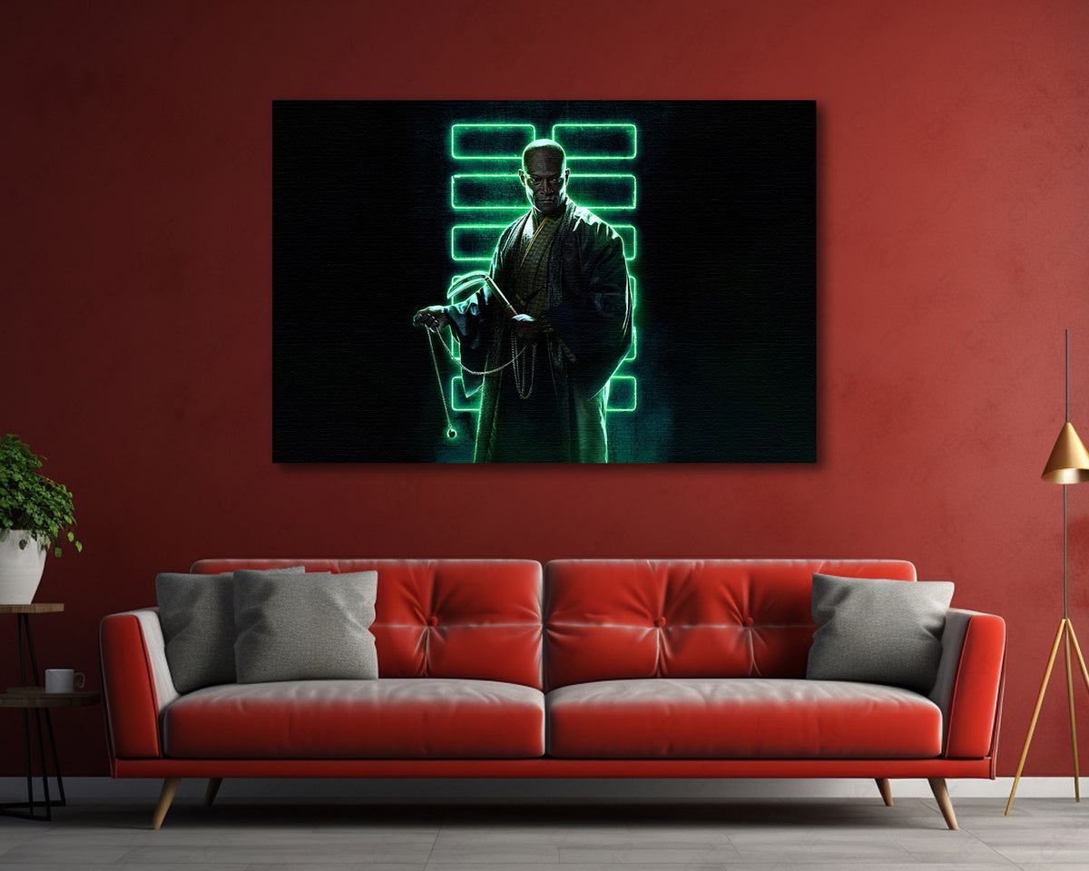 Blind Master Martial Arts Canvas Artwork