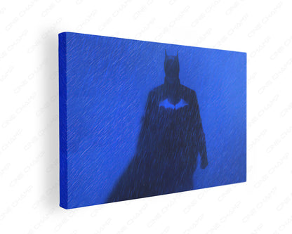 Blue Batman Canvas Wall Art