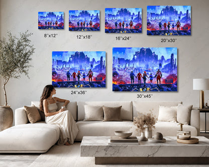 Borderlands Canvas Print Available in Multiple Sizes for Sci-Fi Action Movie Wall Decor
