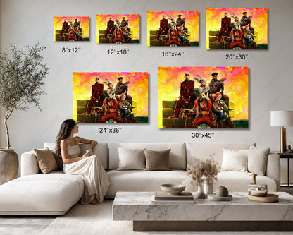 Borderlands Canvas Wall Art Available in Multiple Sizes for Home, Office, and Gaming Room Decor