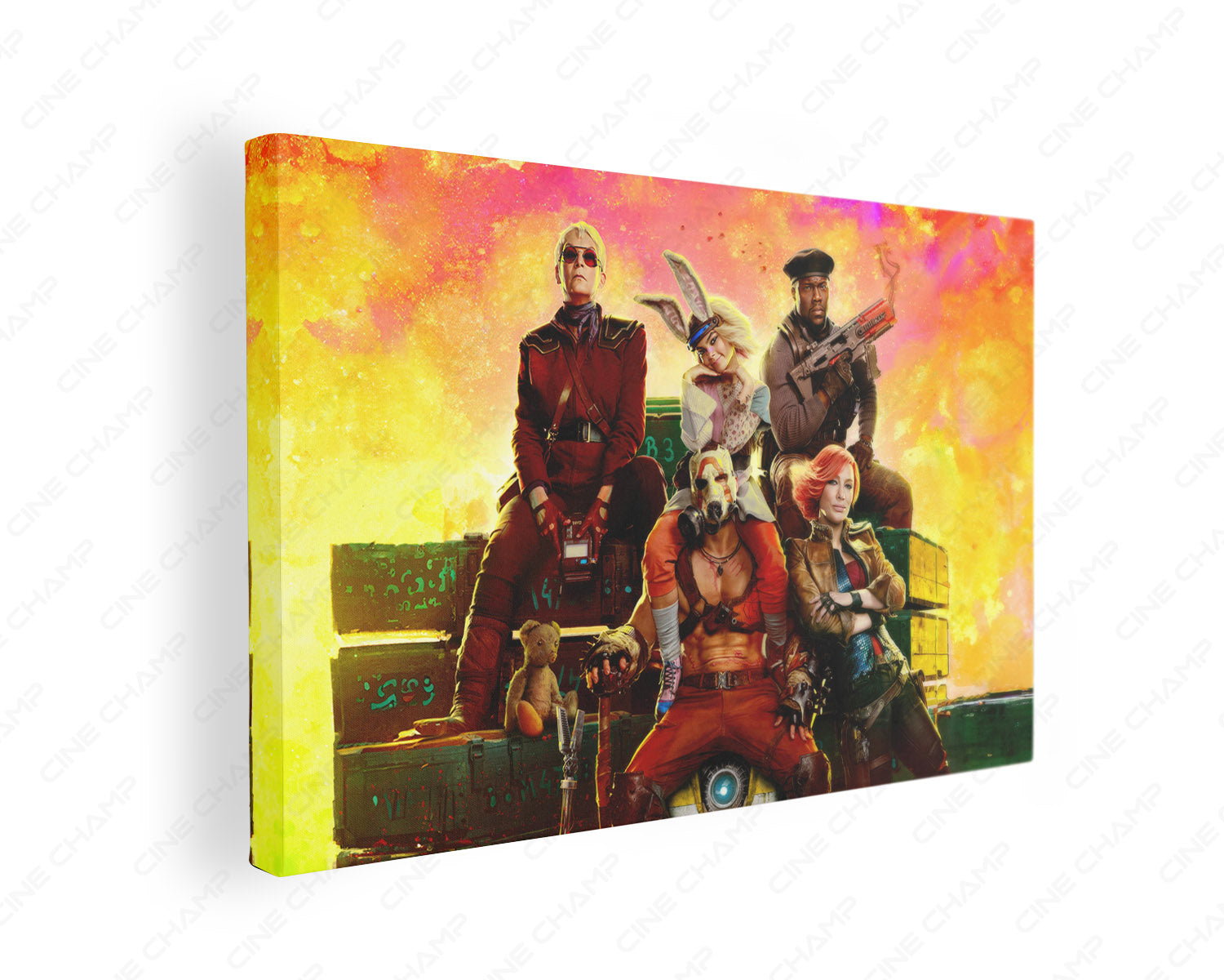 Borderlands Canvas Wall Art Gallery Wrap for Modern Gaming Room Decor