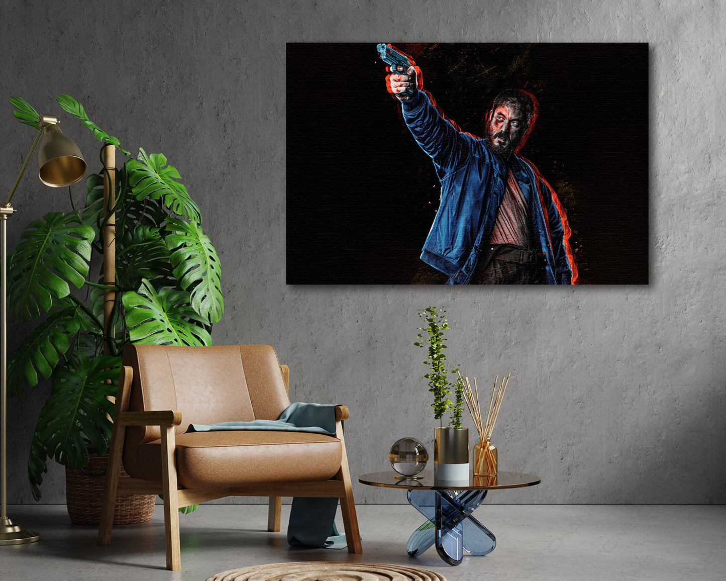 Andrew Koji as Bbasho in Boy Kills World Canvas Print
