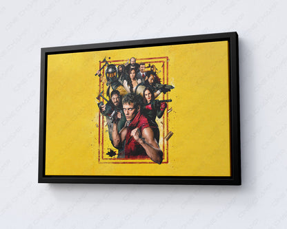 Boy Kills World Canvas Print with Black Floating Frame for Contemporary Wall Decor