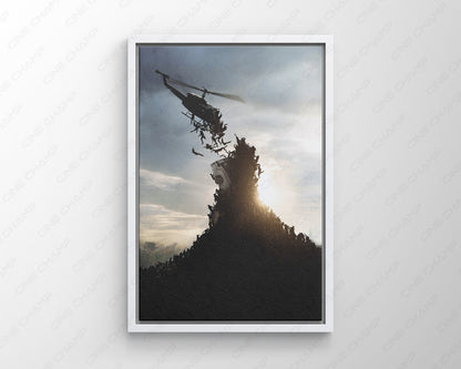 Brad Pitt World War Z Film Collectors Canvas Art