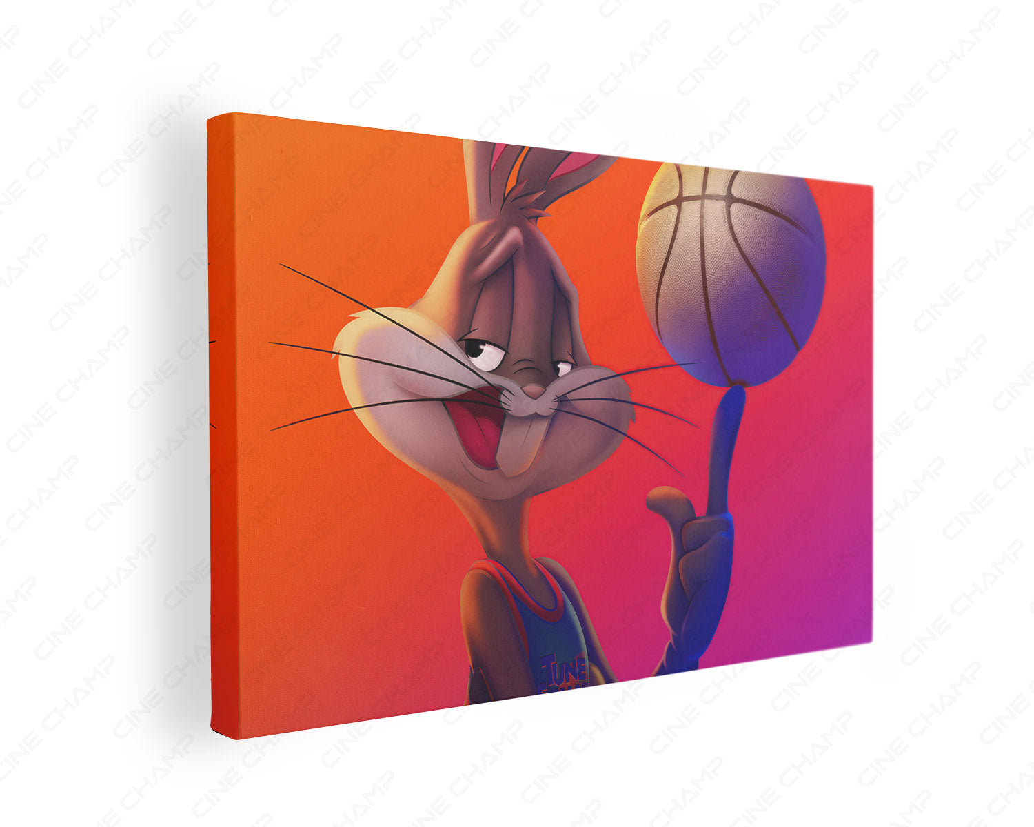 Bugs Bunny Space Jam A New Legacy Canvas Print Gallery Wrap Featuring Basketball Movie Artwork