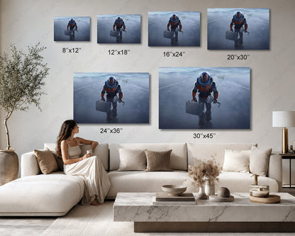 Buzz Lightyear Hammer of Heroism Canvas Print Available in Multiple Sizes for Home, Office, Kids Room, and Movie Room Decor