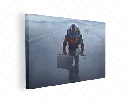 Buzz Lightyear Hammer of Heroism Canvas Print Gallery Wrap Featuring Animated Hero Inspired Wall Artwork