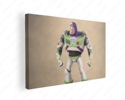 Buzz Lightyear in Toy Story Canvas Print Gallery Wrap Featuring Iconic Animated Movie Wall Artwork
