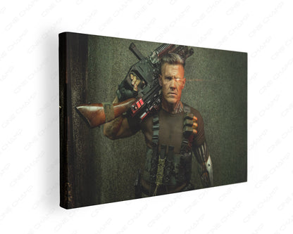 Cable Deadpool Canvas Print Gallery Wrap Featuring Marvel Superhero Inspired Wall Artwork