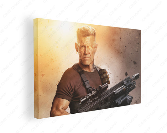 Cable Deadpool Canvas Wall Art Gallery Wrap Featuring Marvel Superhero Inspired Wall Decor