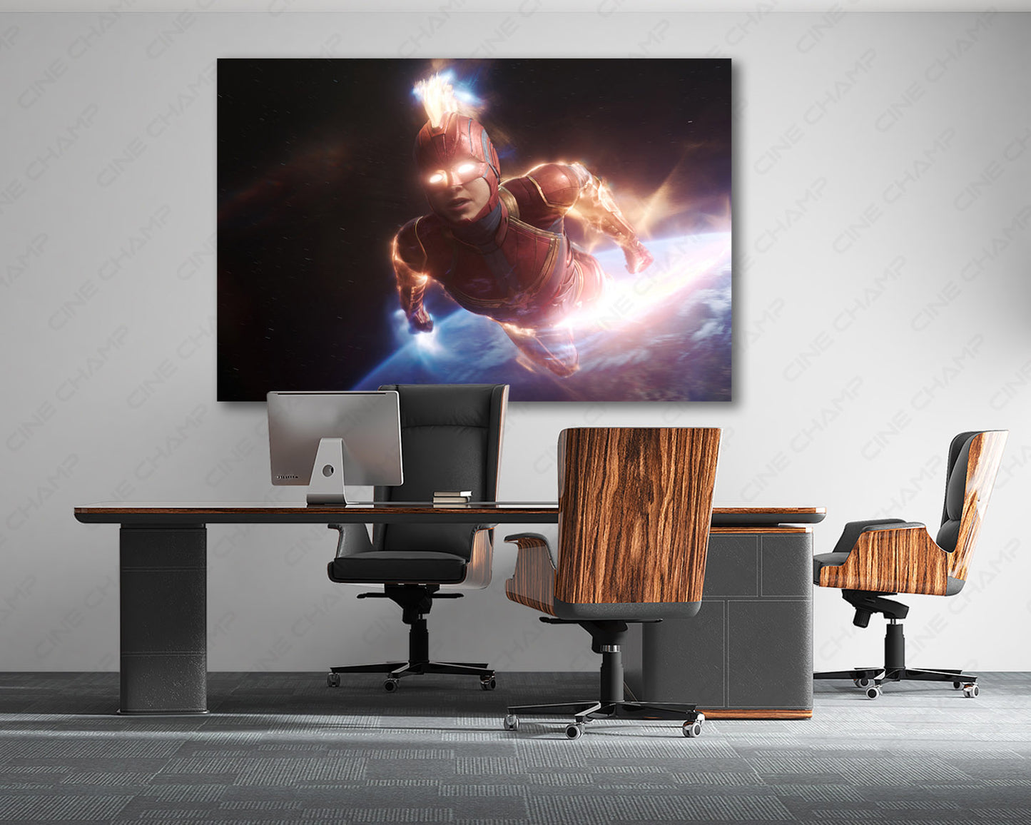 Captain Marvel Canvas Wall Art Movie Canvas Print