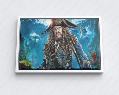 Captain Barbossa canvas for home theater