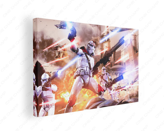 Captain Fordo Canvas Print Gallery Wrap Featuring Clone Trooper Inspired Wall Artwork
