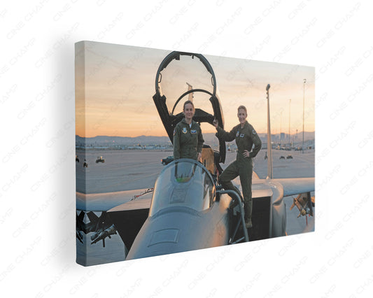 Captain Marvel Canvas Print Gallery Wrap Featuring Marvel Superhero Inspired Wall Artwork