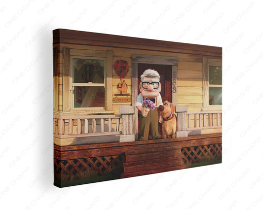 Carl's Date Canvas Print Gallery Wrap Featuring Pixar Animated Movie Inspired Wall Artwork