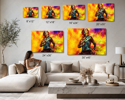Cate Blanchett as Lilith in Borderlands Canvas Print Available in Multiple Sizes for Home, Office, Gaming Room, and Entertainment Room Decor