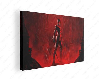 Catwoman in The Batman Canvas Print Gallery Wrap Featuring DC Superhero Inspired Wall Artwork