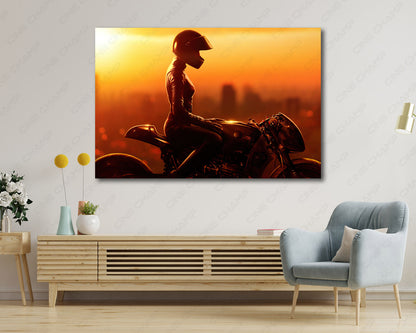Catwoman in The Batman Canvas Wall Art Displayed Above Cabinet as Cinematic Character Wall Decor