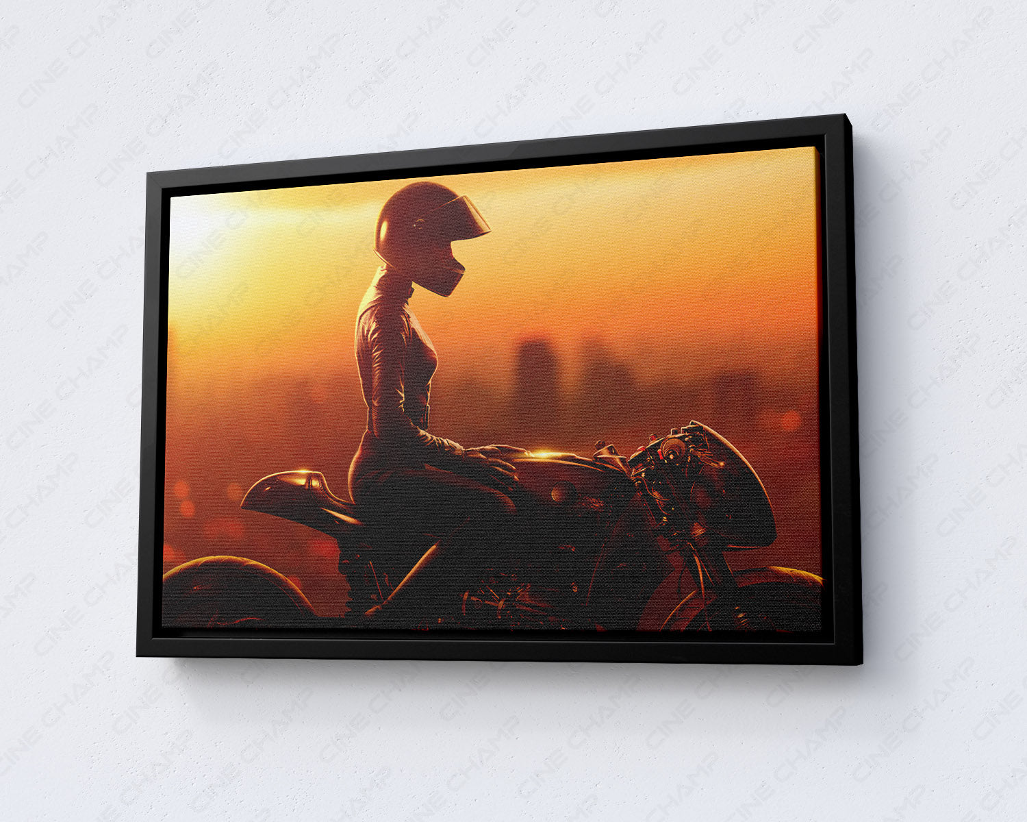 Catwoman in The Batman Canvas Wall Art with Black Floating Frame for Modern Home and Entertainment Room Decor