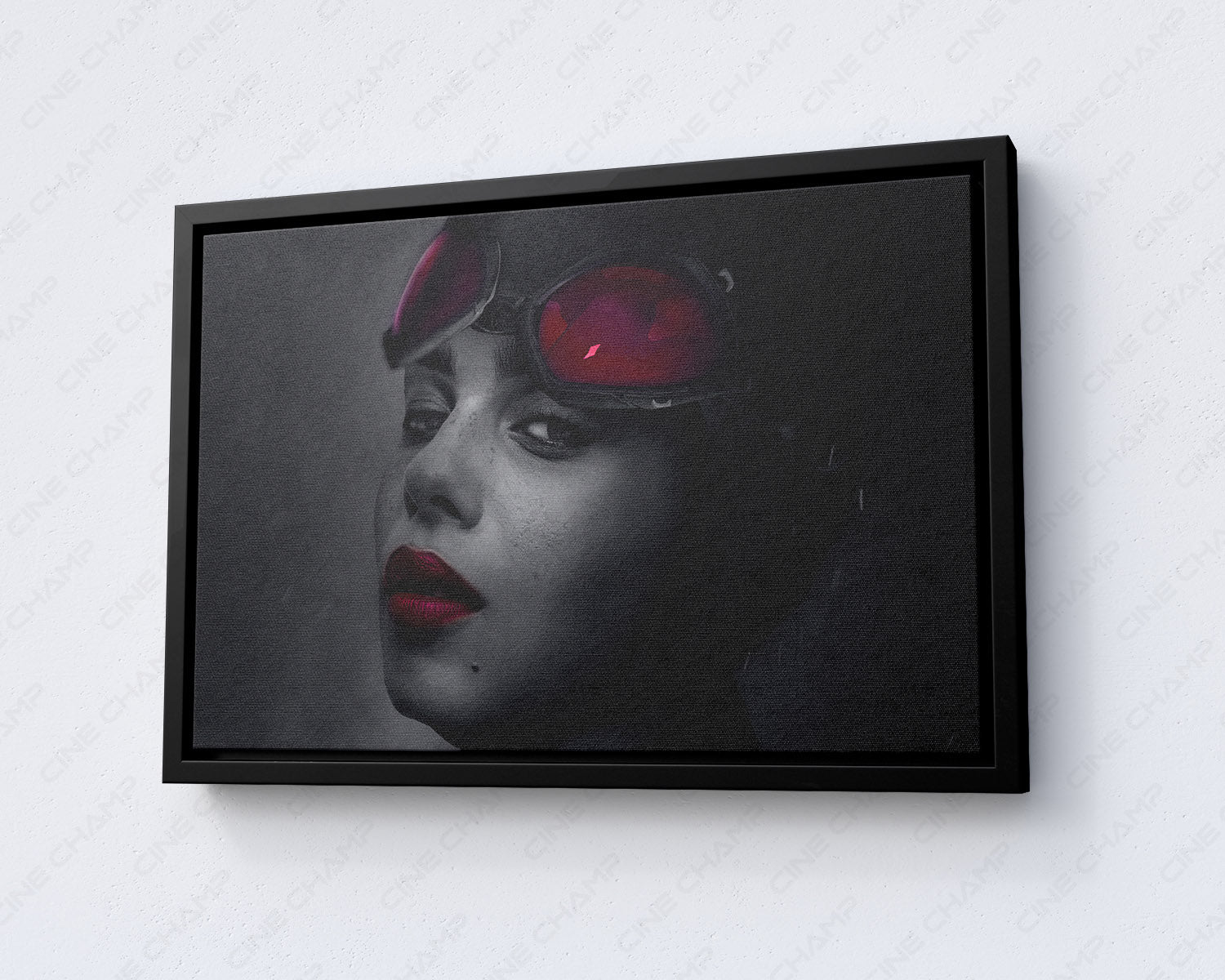 Catwoman in The Batman Canvas Wall Decor with Black Floating Frame for Modern Living Room Decoration