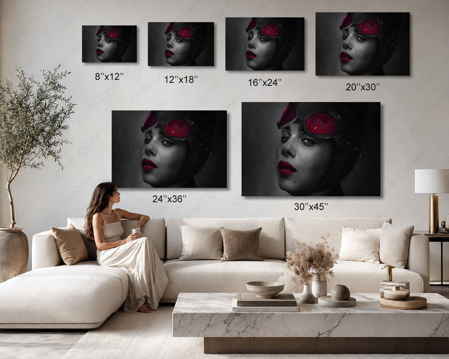 Catwoman in The Batman Canvas Wall Decor