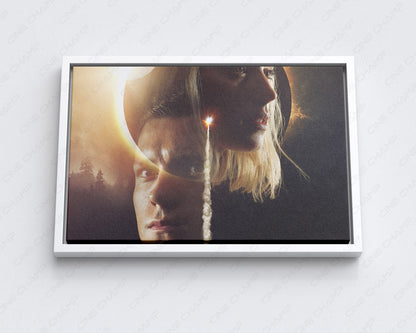 Chaos Walking Canvas Print with White Floating Frame for Stylish Sci-Fi Wall Decoration