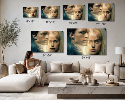 Chaos Walking Canvas Wall Decor Available in Multiple Sizes for Home, Office, Bedroom, Entertainment Room, and Media Room Decor