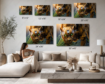 Cheetor Transformers Rise of the Beasts Canvas Print Available in Multiple Sizes for Home, Office, Bedroom, Entertainment Room, and Man Cave Decor