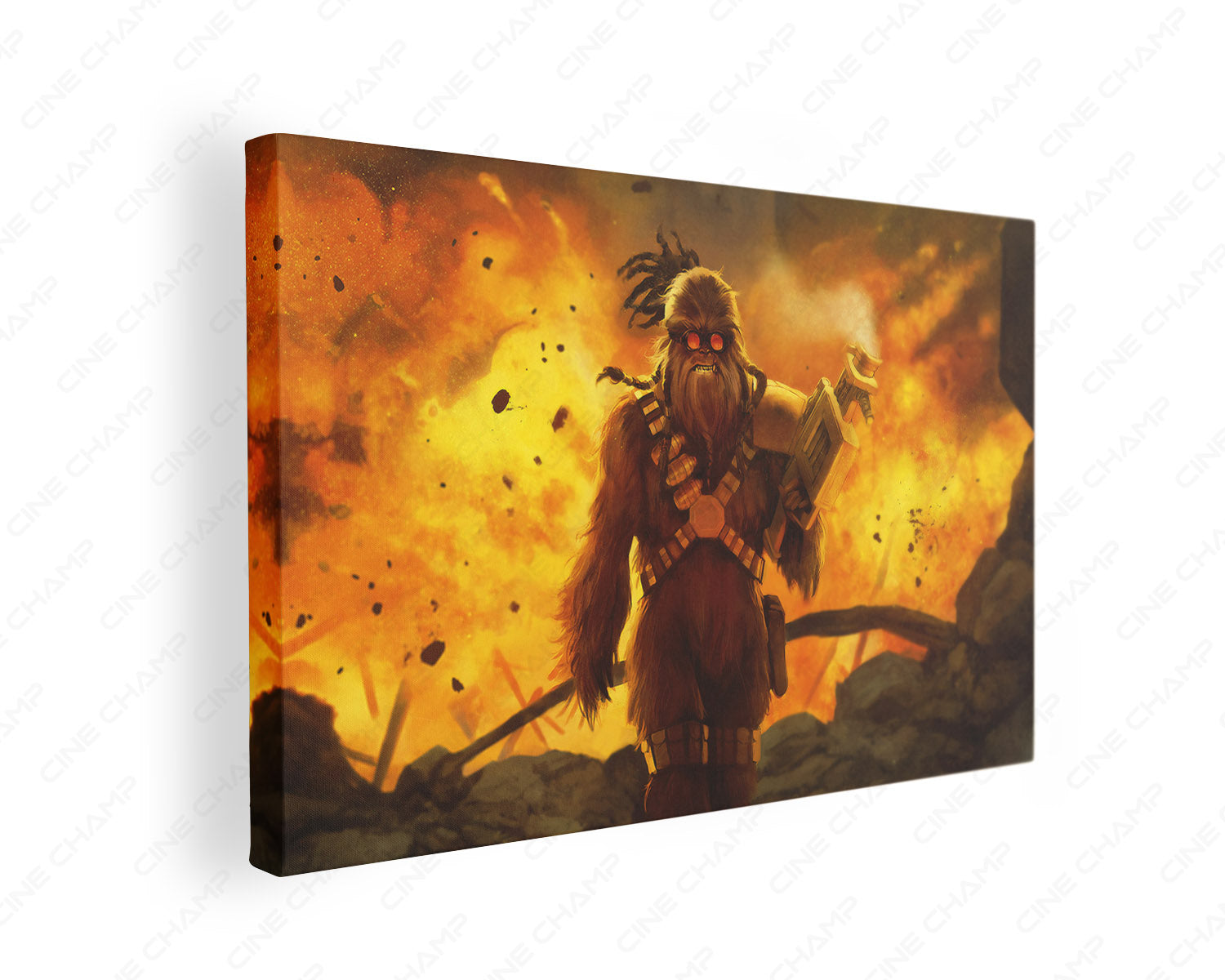 Chewbacca Canvas Print Gallery Wrap Featuring Star Wars Wookiee Inspired Wall Artwork
