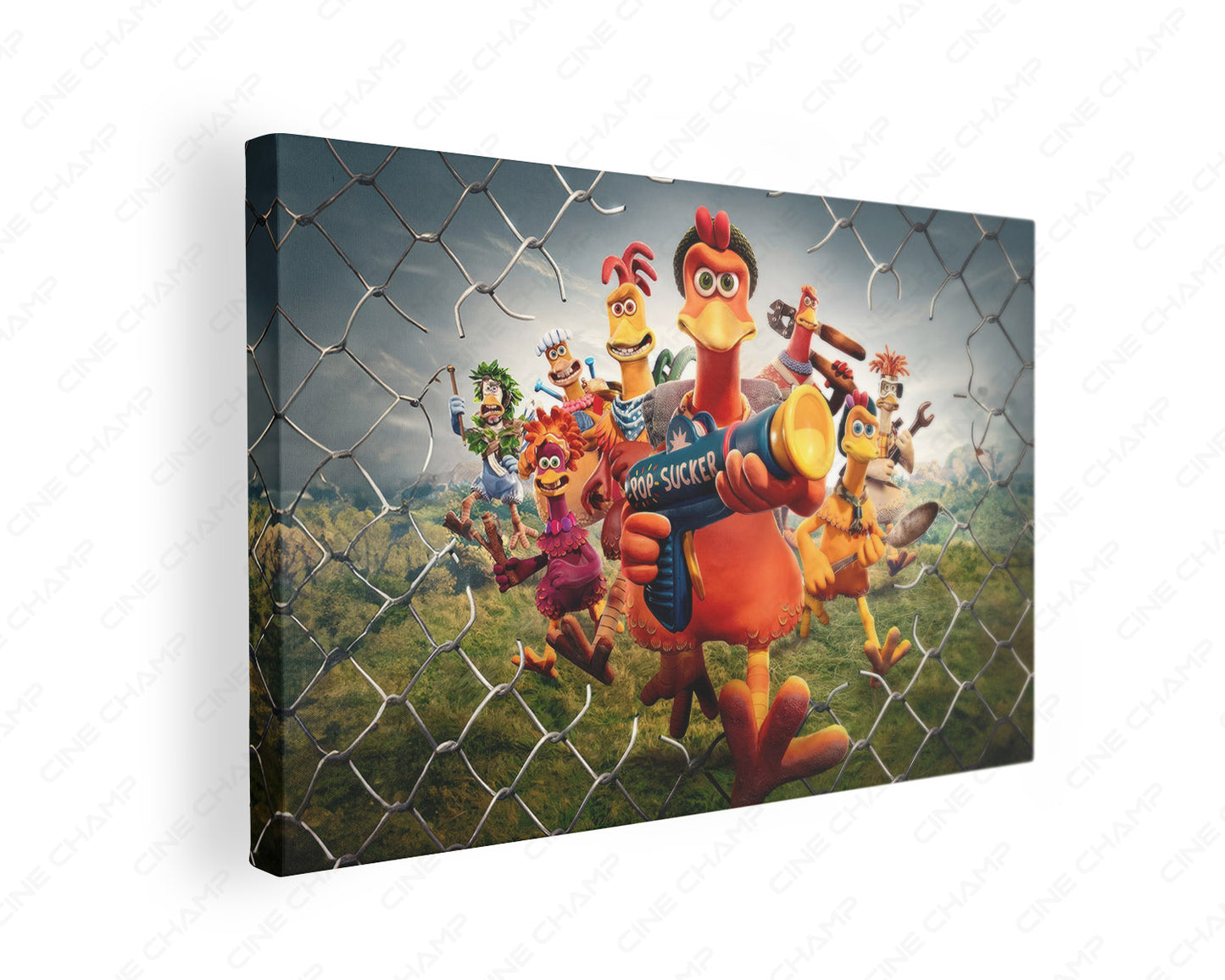 Chicken Run: Dawn of the Nugget Canvas Print Gallery Wrap Featuring Animated Adventure Movie Inspired Wall Artwork